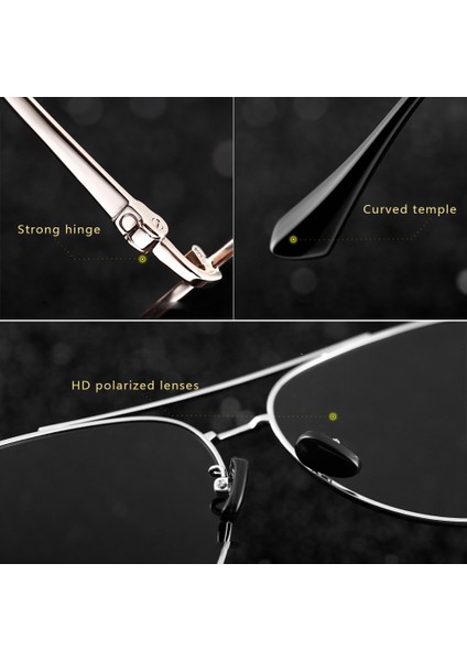 Aviator Erkek Güneş Gözlüğü - Polarize UV400 Lens (Yurt Dışından) modelleri