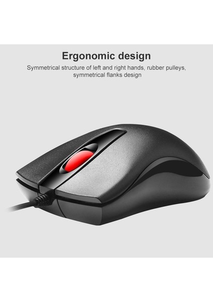 Zgb S500 Yuvarlak Keycap Kablolu Klavye + Fare Seti Siyah (Yurt Dışından)