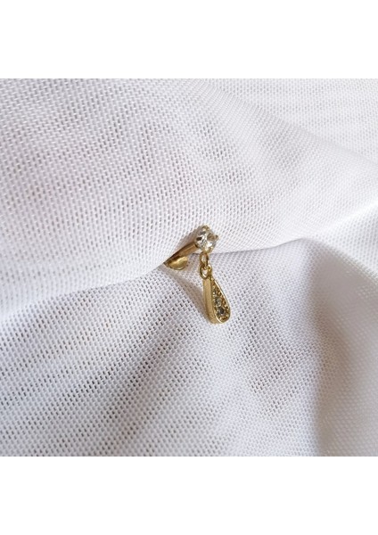 Cerrahi Çelik Damla Charmlı Piercing. Bar Uzunluğu 6 mm modelleri