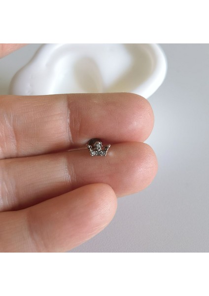 Cerrahi Çelik Küçük Taç Piercing /bar Uzunluğu 6mm modelleri