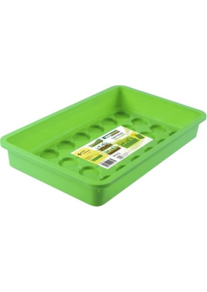 Tohum Yetiştirme Tepsisi Yeşil 38 x 24 x 6cm