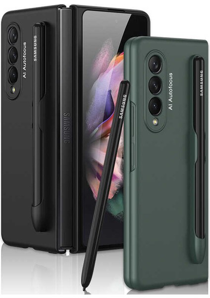 Samsung Galaxy Z Fold 3 Kılıf S Pen Kalem Yuvalı Kapak