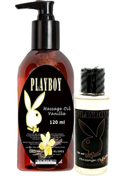 Aromaterapi Vanilya Massage Oil 120 ml + Çikolata Aromalı Massage Vücut Masaj Yağı 50 ml