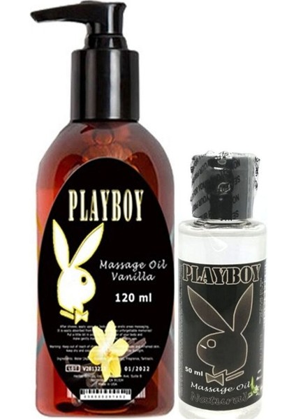 Aromaterapi Vanilya Massage Oil 120 ml + Natural Aromalı Massage Vücut Masaj Yağı 50 ml