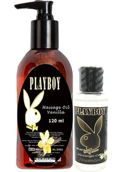 Aromaterapi Vanilya Massage Oil 120 ml + Jasmin Aromalı Massage Vücut Masaj Yağı 50 ml