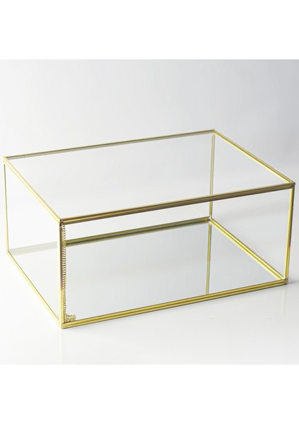 Çikolata Kutusu Takı Aksesuar Damat Bohçası Ham Pirinç Gold 35X25X15CM fiyatları
