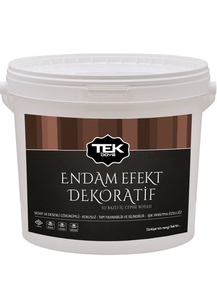 Tek Endam Dekoratif Sedef Efektli Boya Gümüş 2.5 Lt