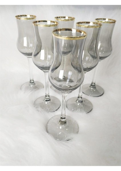 Grappa 6 Kişilik Kahve Yanı Cam Su Bardağı Seti - Kadeh