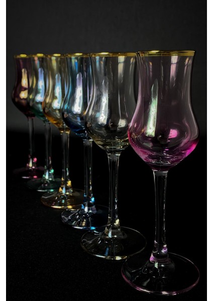 Grappa 6 Kişilik Kahve Yanı Cam Su Bardağı Seti - Kadeh