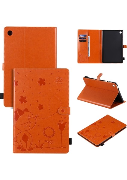 Lenovo Tab M10 Plus TB-X606F Için Kalem Yuvalı Karikatür Tablet Kılıfı (Yurt Dışından)