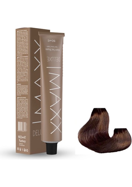 Maxx Deluxe Tüp Boya 7.7 Işıltılı Kahve 60 ml