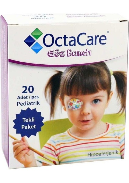 Pediatrik Göz Bandı Kız 5cm X 6,2cm 20'Li
