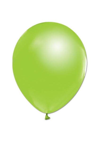 Metalik Açık Yeşil Balon 12 Inch 20 Adet