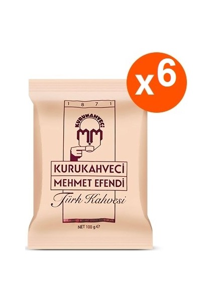 Mehmet Efendi Türk Kahvesi 6 x 100 gr