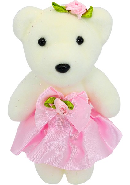 Minik Ayıcık Süs, 11cm x 6cm - Pembe - 10 Adet fırsatları