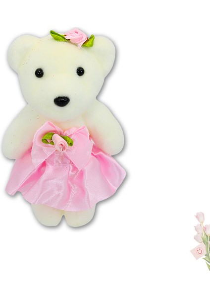 Minik Ayıcık Süs, 11cm x 6cm - Pembe - 10 Adet indirimleri