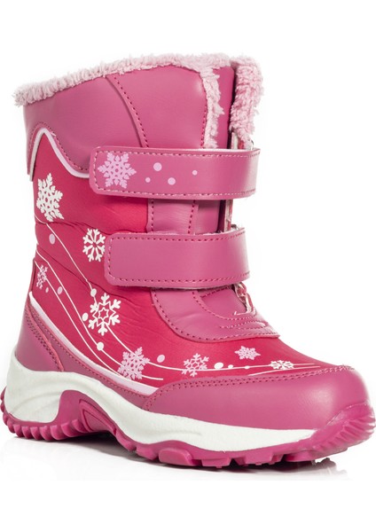 Kız Çocuk Kar Botu Trekking Kaymaz Taban Ren
