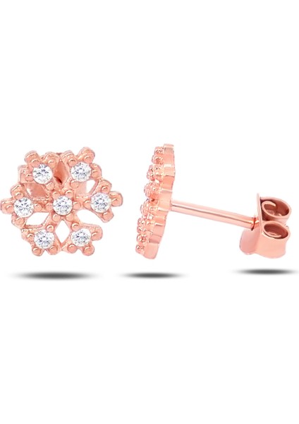 Kadın Kar Tanesi 925 Ayar Gümüş Küpe fiyatları