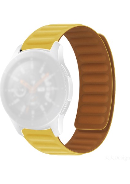 puluz Huawei Watch Gt2 Pro Için Silikon Manyetik Kayış - Sarı (Yurt Dışından)