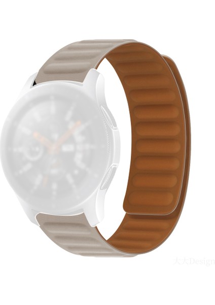 puluz Huawei Watch Gt Için Silikon Manyetik Kayış - Haki (Yurt Dışından)