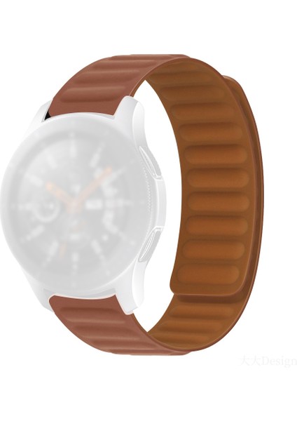 puluz Huawei Watch Gt Için Silikon Manyetik Kayış - Kahverengi (Yurt Dışından)