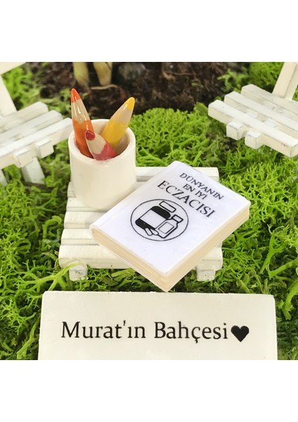 Kişiye Özel Tasarım Siyah Chamaedorea Elegans Serisi Eczacılar Için