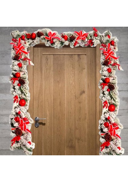 Yapay Noel Çelenk Berry Kümeleri Kar Tanesi Kapı Pencere Dekor Için 1.5 cm Garland (Yurt Dışından)