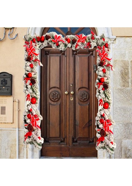Yapay Noel Çelenk Berry Kümeleri Kar Tanesi Kapı Pencere Dekor Için 1.5 cm Garland (Yurt Dışından)