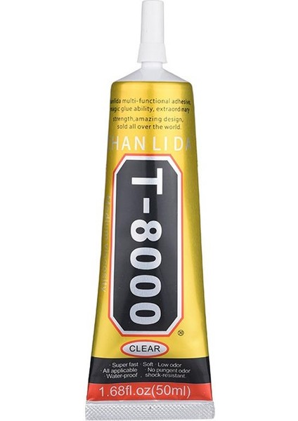 T8000 Dokunmatik Cam LCD Ekran Yapıştırma Jeli - 50ML