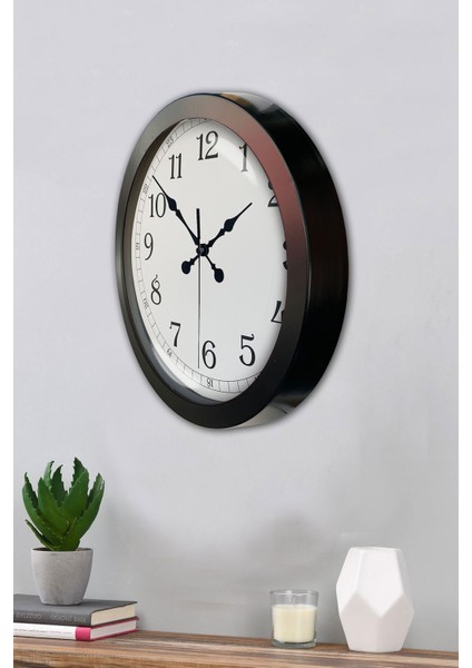 36 cm Siyah Metal Klasik Duvar Saati modelleri