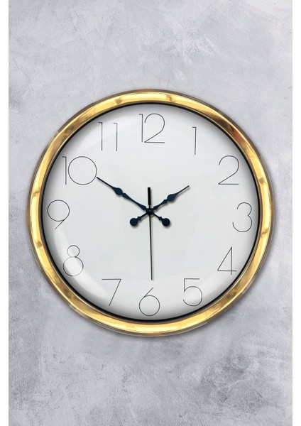 40 cm Gold Metal Modern Duvar Saati