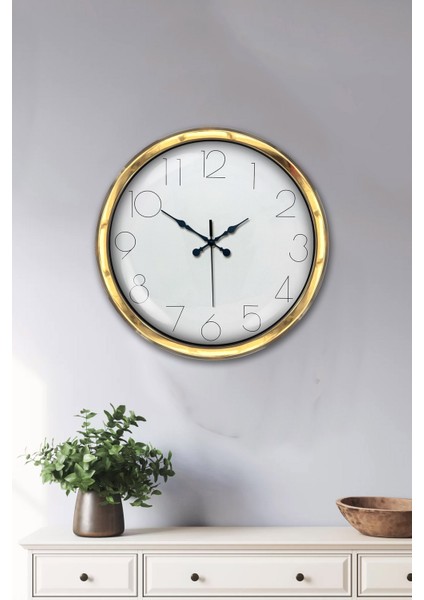 40 cm Gold Metal Modern Duvar Saati fiyatları