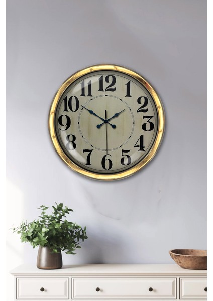 40 cm Gold Metal Retro Duvar Saati fiyatları