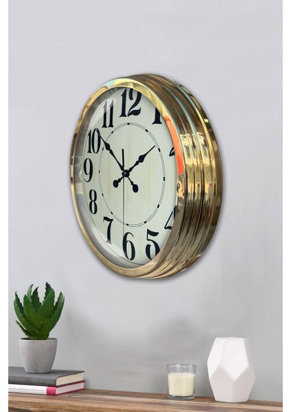 40 cm Gold Metal Retro Duvar Saati modelleri