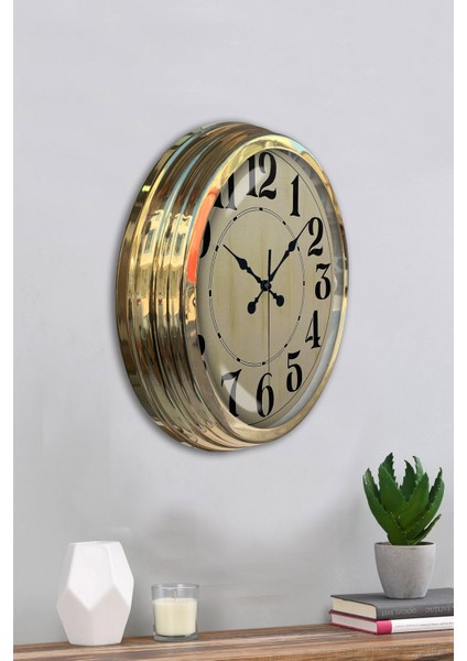 40 cm Gold Metal Retro Duvar Saati fırsatları