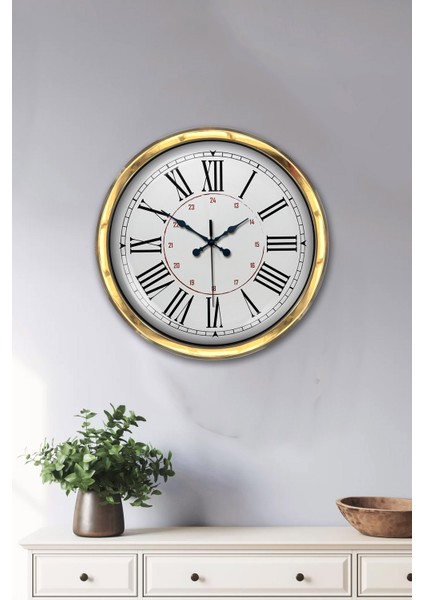40 cm Gold Metal Roma Klasik Duvar Saati fiyatları