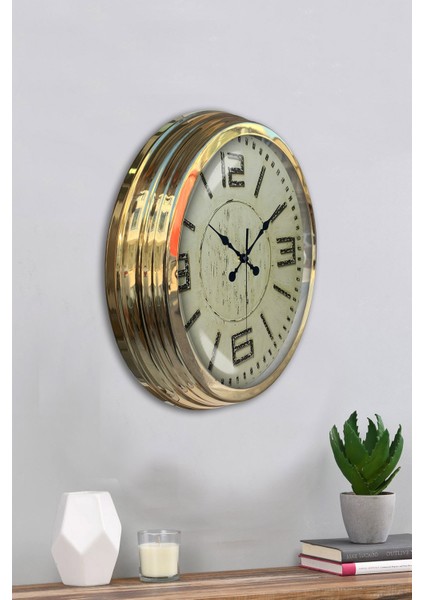 40 cm Gold Metal Retro Duvar Saati fırsatları