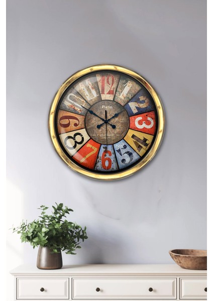 40 cm Gold Metal Retro Duvar Saati fiyatları