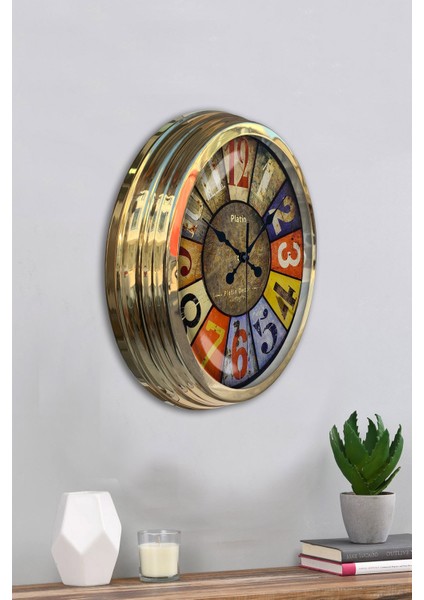 40 cm Gold Metal Retro Duvar Saati fırsatları