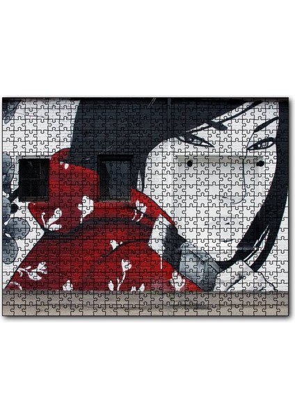 Duvar Boyama Graffitici Kız 120 Parça Puzzle Yapboz Mdf (Ahşap)