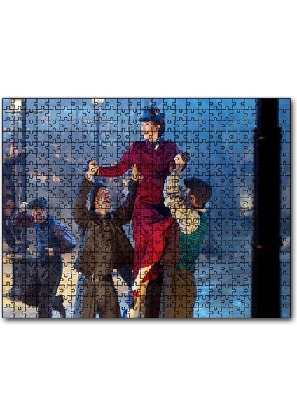 Mary Poppins'in Dönüşü Emily Blunt 120 Parça Puzzle Yapboz Mdf (Ahşap)