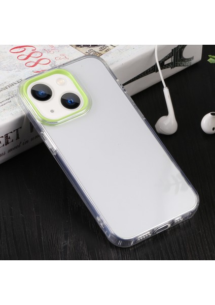 Macaron Lens Çerçeve Tpu Kılıf iphone 13 Mini Yeşil fiyatları