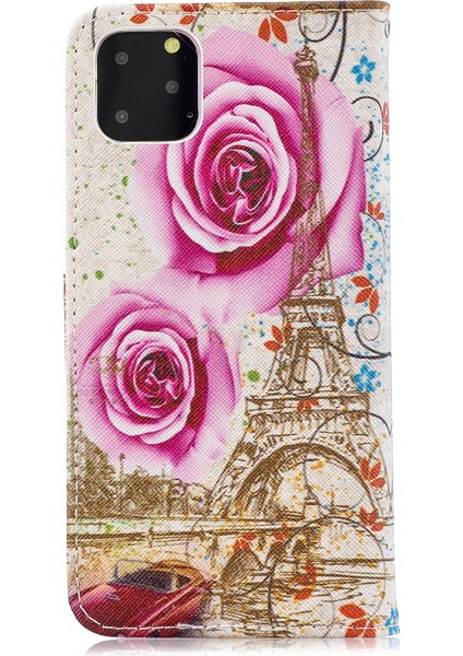 Deri Telefon Kılıfı Için iphone 13 Mini Gül Kulesi fırsatları