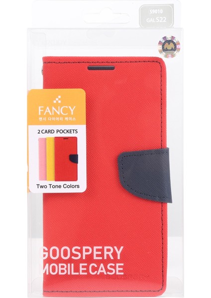 Samsung Galaxy S22 5g Red Için Goospery Deri Telefon Kılıfı fırsatları
