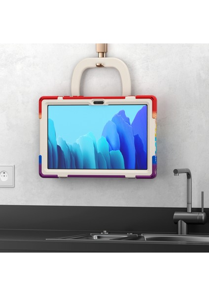 Samsung Galaxy Tab A7 10.4 (2020) T500 / T505 Kılıfı Renkli Kırmızı fırsatları