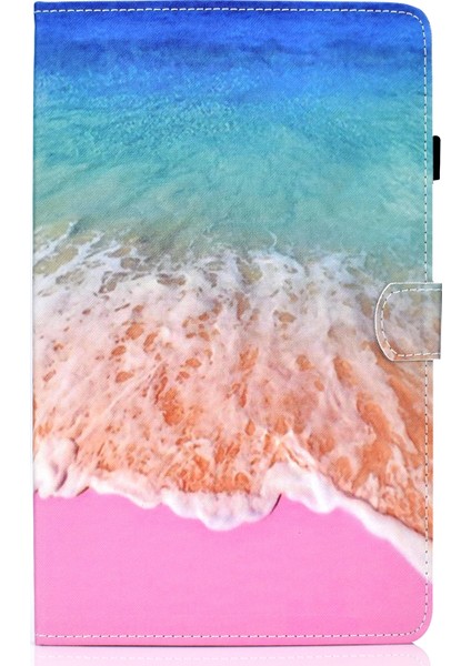 Samsung Galaxy Tab A7 (2020) T500 Renkli Çizim Kılıfı Okyanus