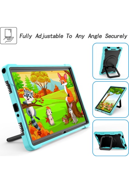 Samsung Galaxy Tab A7 10.4 (2020) T500 / T505 Pc Kılıfı Nane Yeşil + Siyah fiyatları