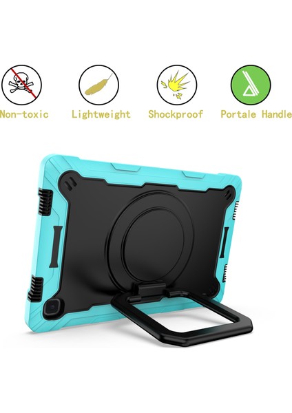 Samsung Galaxy Tab A7 10.4 (2020) T500 / T505 Pc Kılıfı Nane Yeşil + Siyah fırsatları