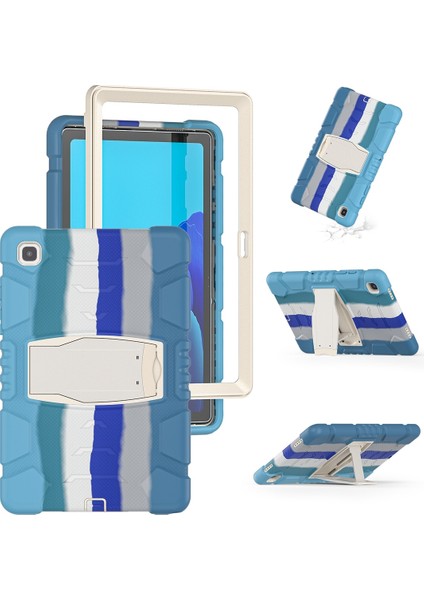 Samsung Galaxy Tab A7 T500 Pc + Silikon Kılıf Renkli Mavi modelleri