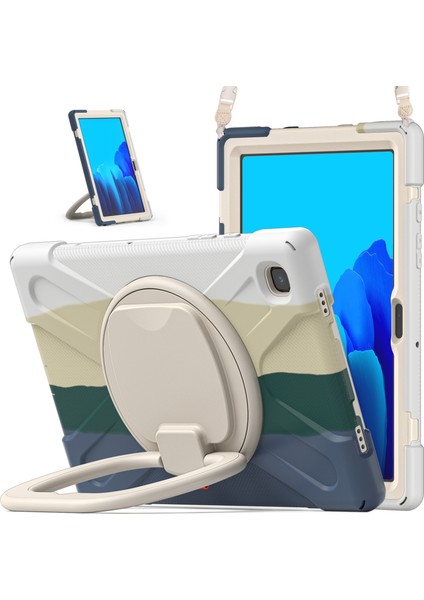 Samsung Galaxy Tab A7 10.4 (2020) T500 / T505 Kılıfı Renkli Yeşil